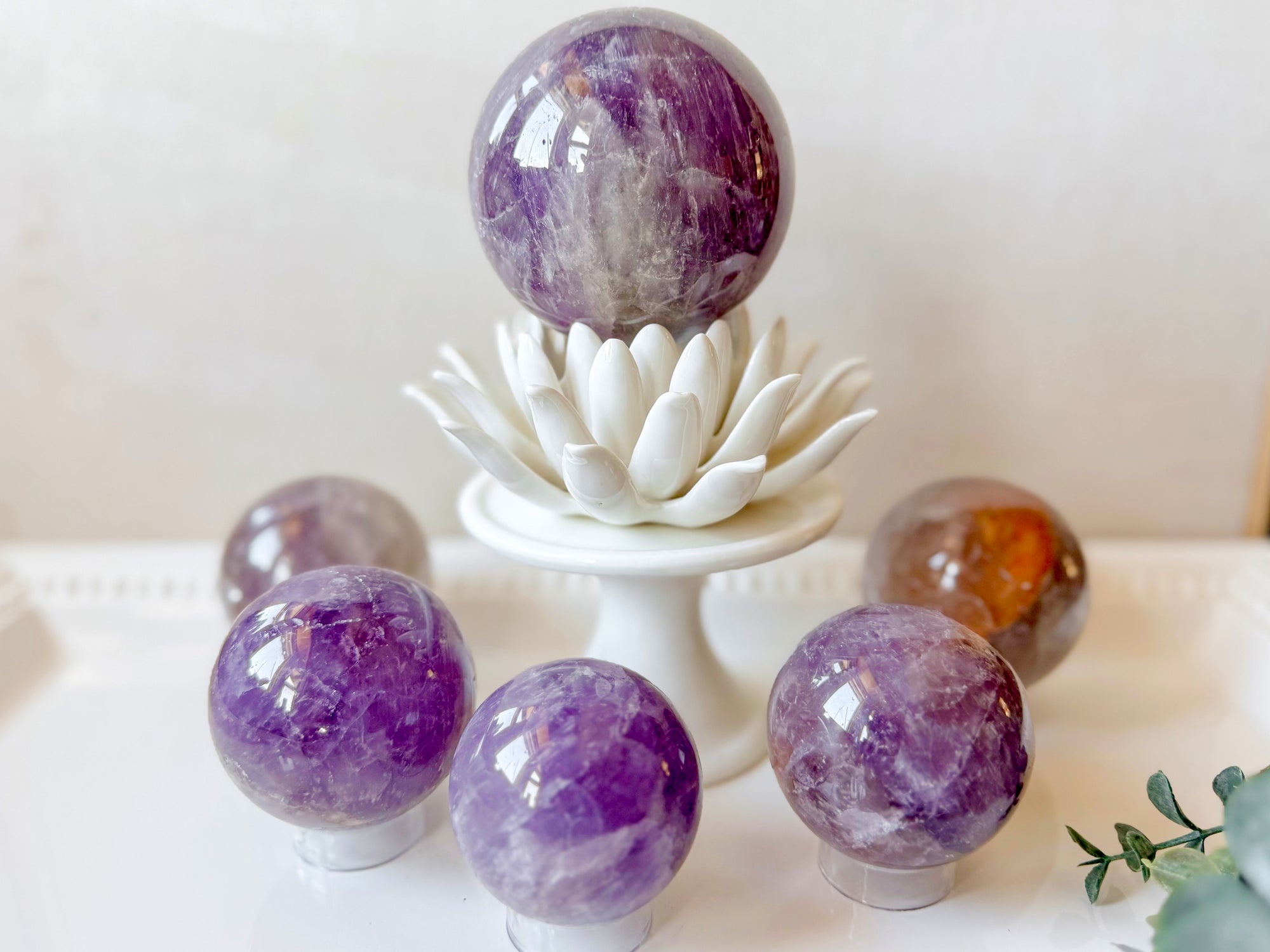 Amethyst Large Spheres || Brazil
