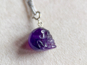 Amethyst Skull Necklace 