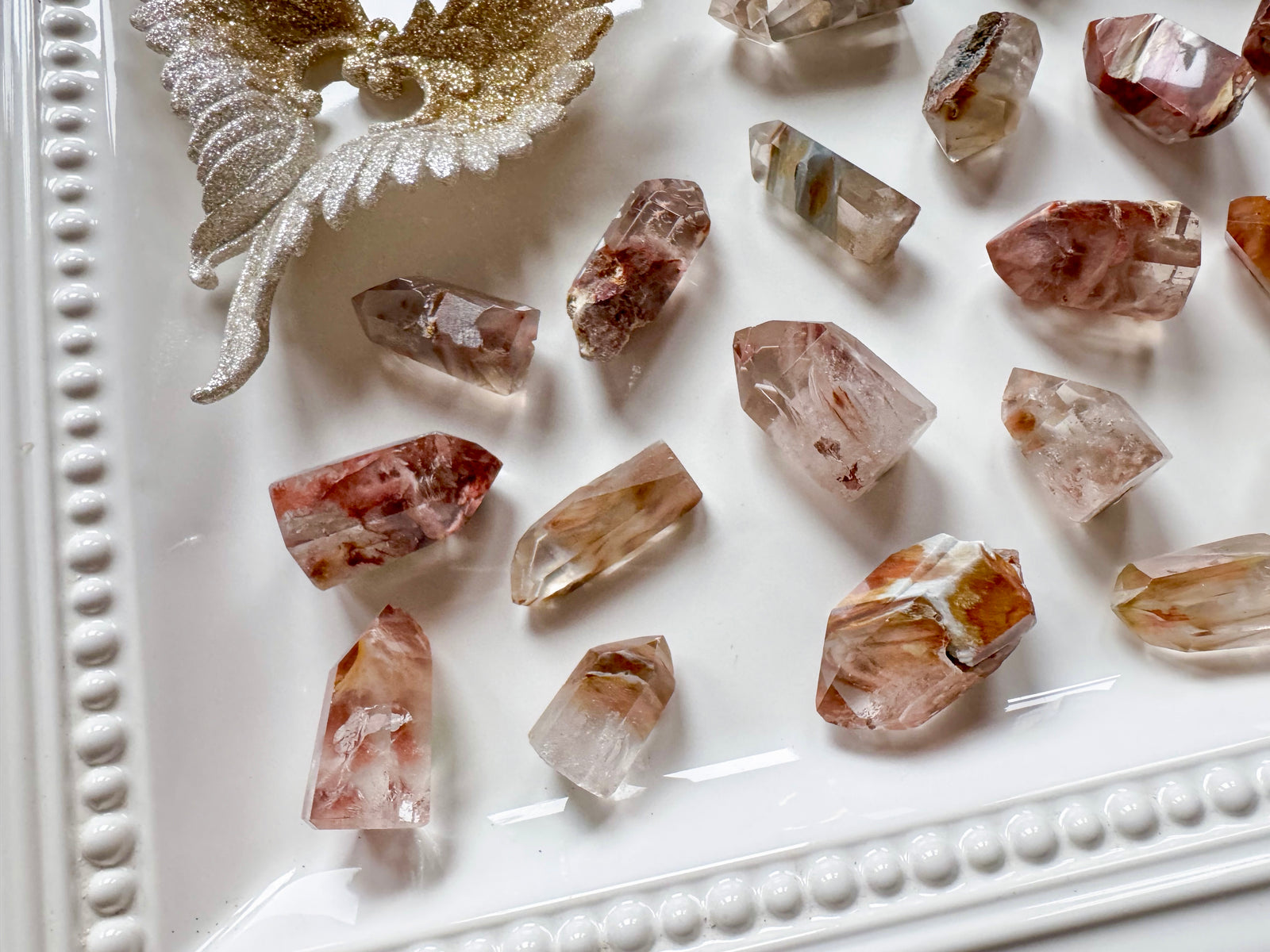 Amphibole Angel Phantom Quartz Points || Brazil || Rare Premium Grade