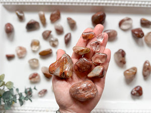 Amphibole Angel Phantom Quartz Tumbled Stones
