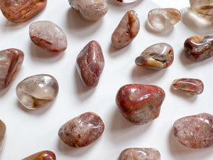 Amphibole Angel Phantom Quartz Tumbled Stones