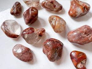 Amphibole Angel Phantom Quartz Tumbled Stones