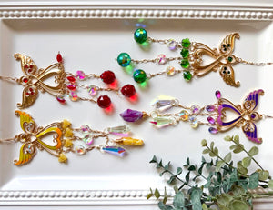 Angel Rainbow Catcher Window Hanger || Gold