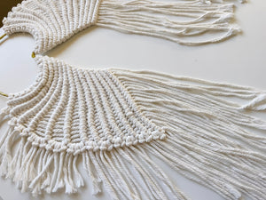 Angel Wing Heart Macramé Dreamcatcher