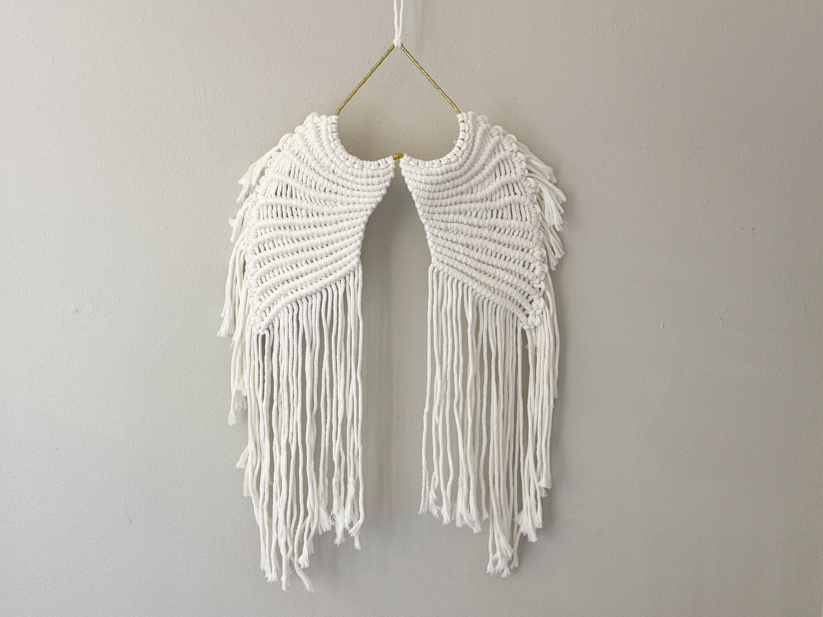 Angel Wing Heart Macramé Dreamcatcher