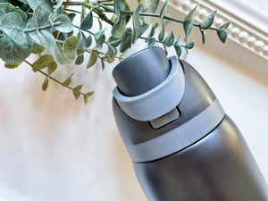 Angelic Roots Engraved Water Bottle || Black