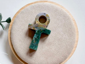 Ankh Crystal Carving || 2"