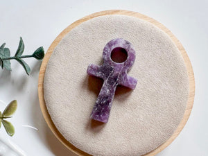 Ankh Crystal Carving || 2"