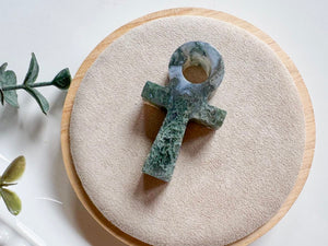 Ankh Crystal Carving || 2"