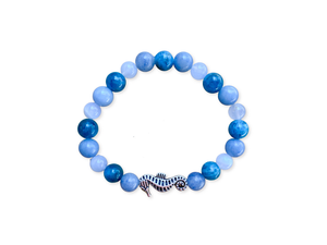 Apatite, Blue Lace Agate, Blue Aventurine & Sea Horse || Reiki Infused