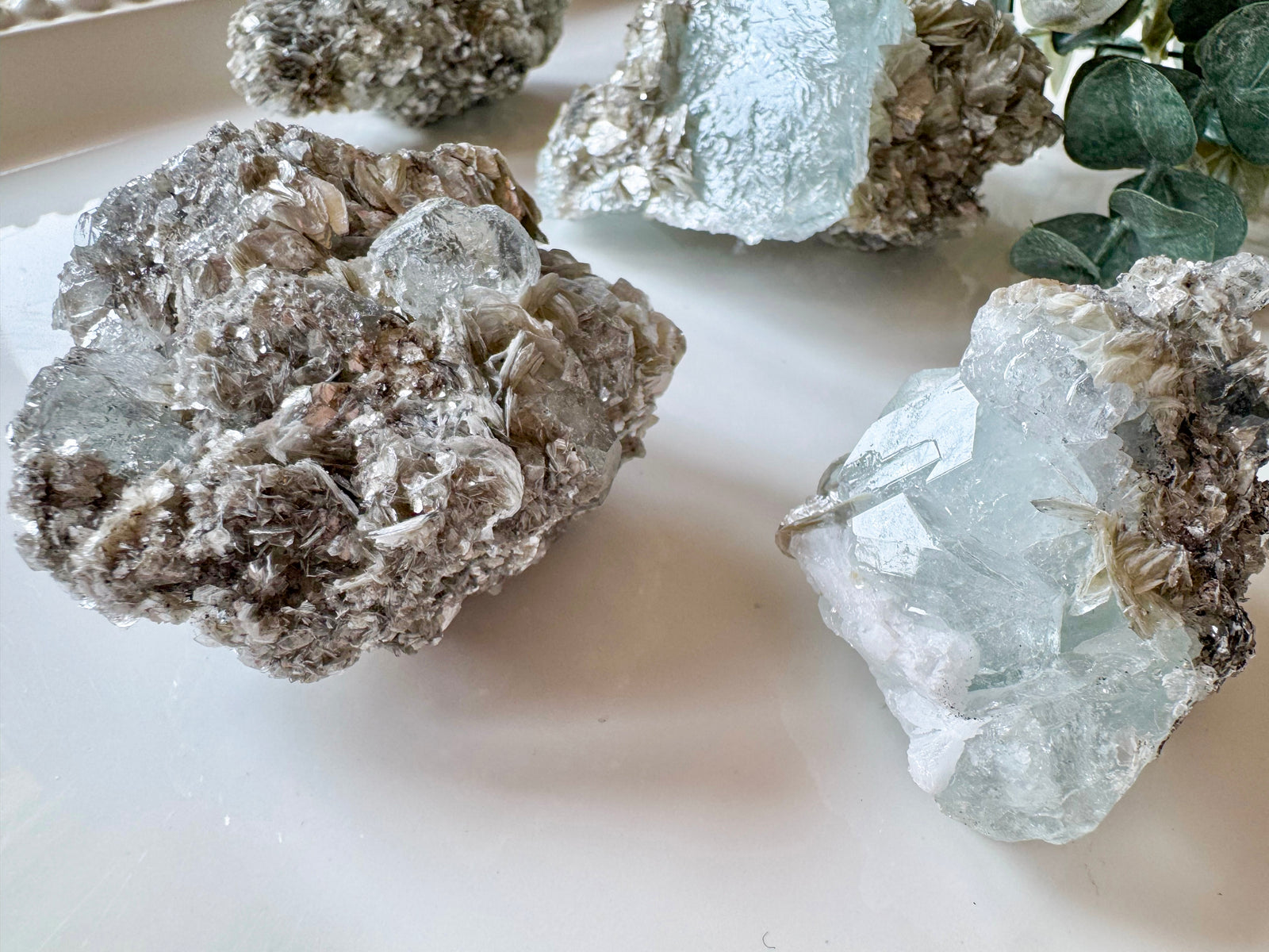Aquamarine & Mica Specimens