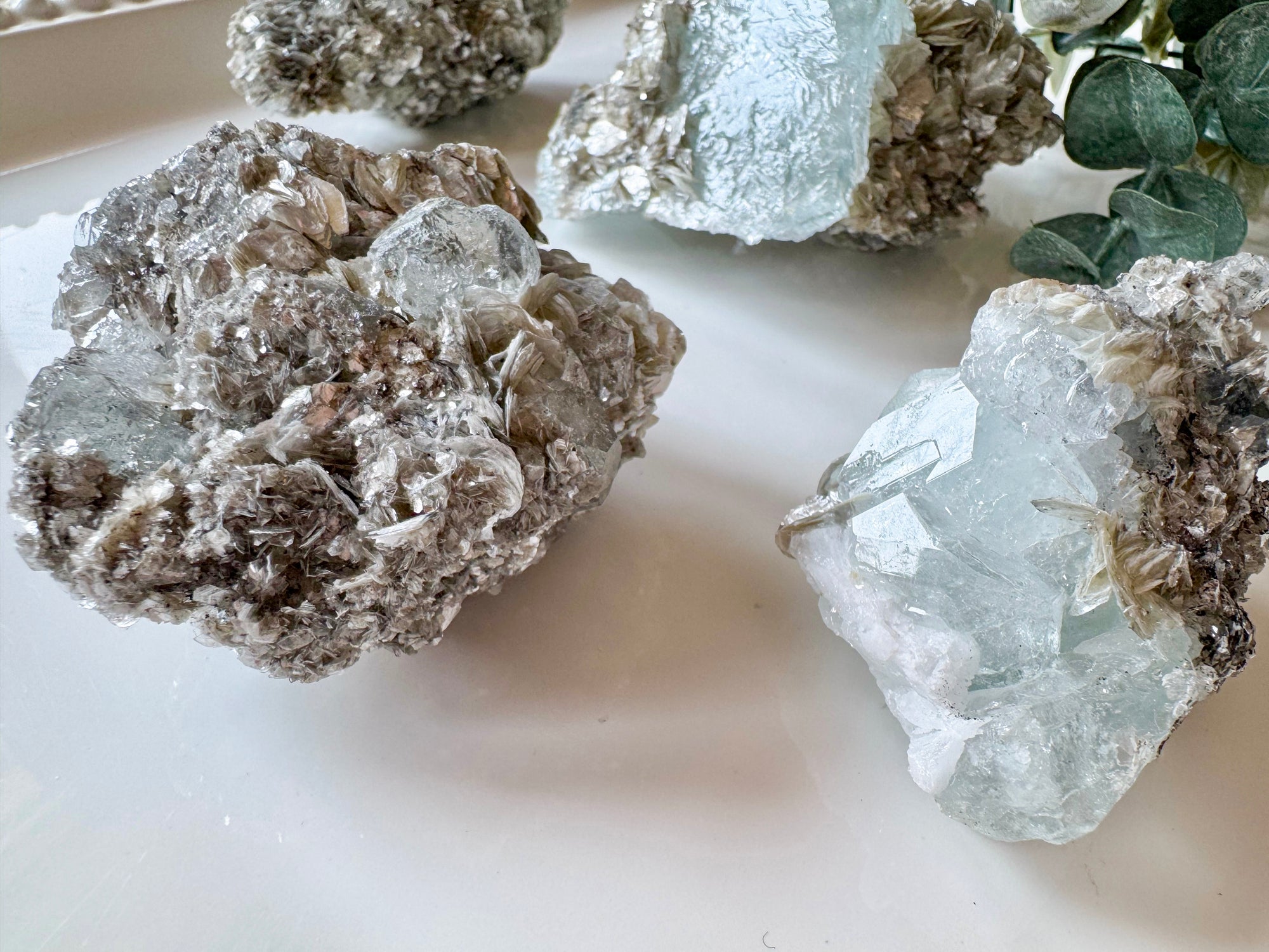 Aquamarine & Mica Specimens