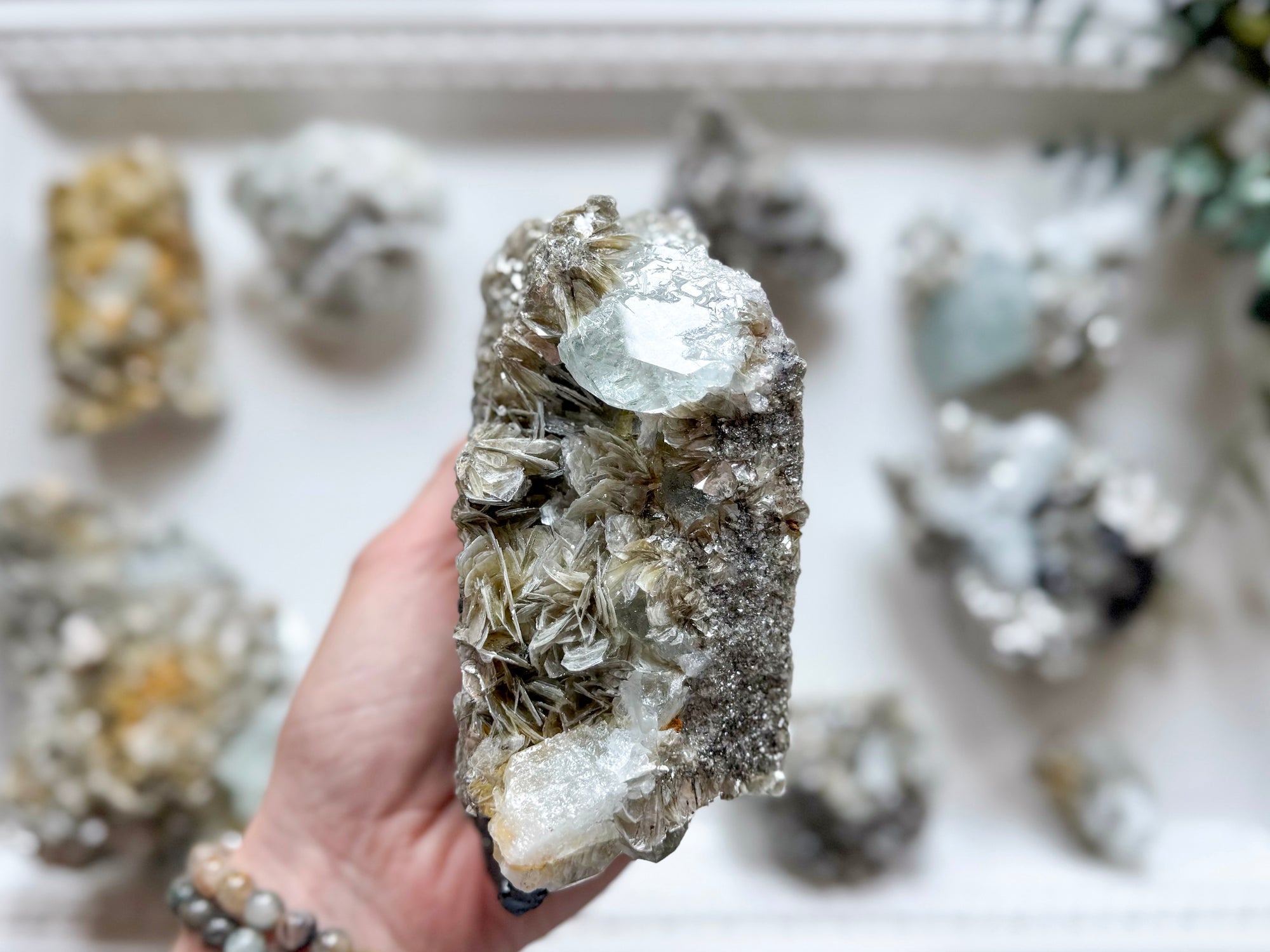 Aquamarine & Mica Specimens