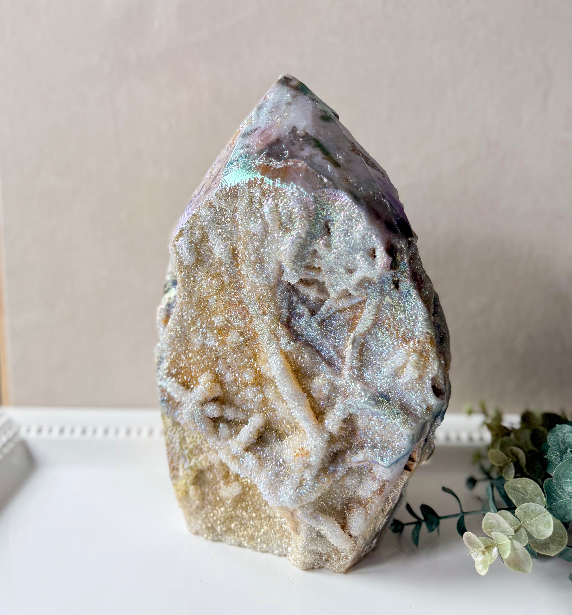 Aura Druzy Sphalerite Flame Large