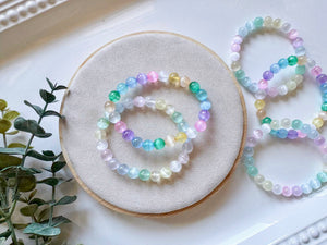 Aura Selenite 8mm Bracelet
