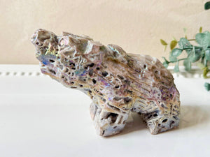 Aura Sphalerite Bear Carving