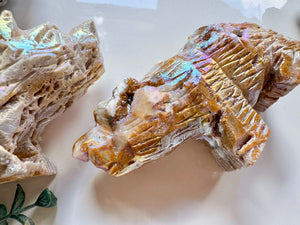 Aura Sphalerite Bear Carving
