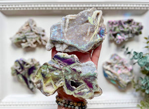 Aura Sphalerite Druzy Slab