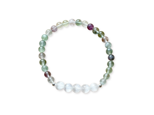 Back to School || Fluorite and Selenite Beaded Bracelet || Reiki Infused