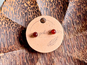 Baltic Amber Post Sterling Earrings