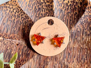 Baltic Amber Post Sterling Earrings