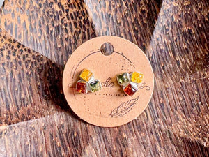 Baltic Amber Post Sterling Earrings