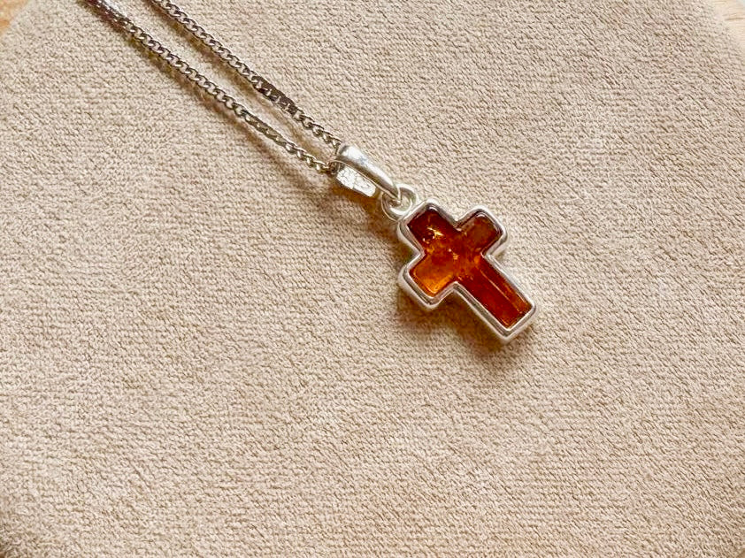 Baltic Amber Spiritual Necklace Sterling Collection