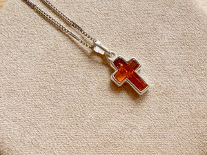 Baltic Amber Spiritual Necklace Sterling Collection