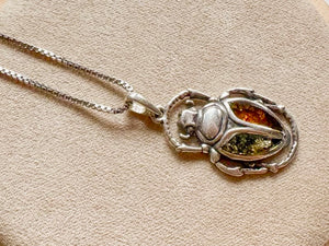 Baltic Amber Spiritual Necklace Sterling Collection