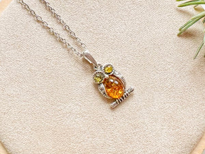 Baltic Amber Woodland Necklace Sterling Collection
