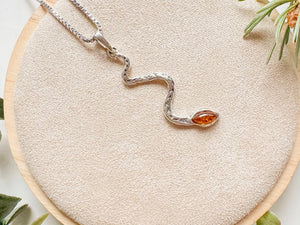Baltic Amber Woodland Necklace Sterling Collection