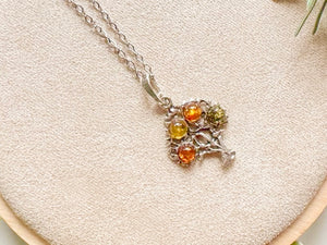 Baltic Amber Woodland Necklace Sterling Collection