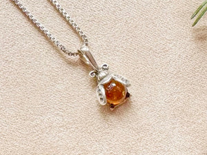 Baltic Amber Woodland Necklace Sterling Collection