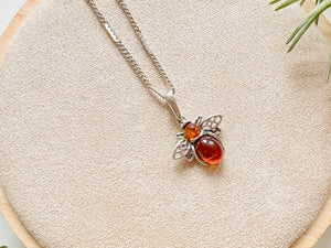 Baltic Amber Woodland Necklace Sterling Collection