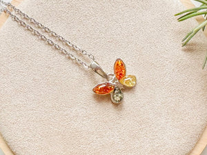 Baltic Amber Woodland Necklace Sterling Collection