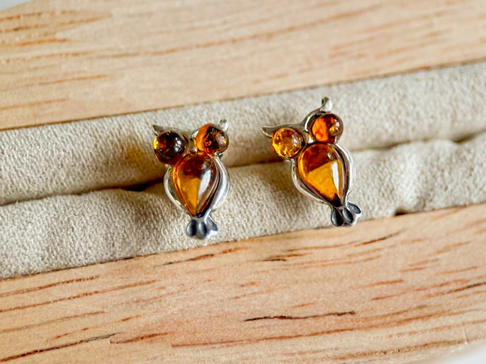 Baltic Amber Woodland Sterling Earring Collection