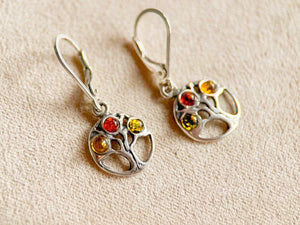 Baltic Amber Woodland Sterling Earring Collection