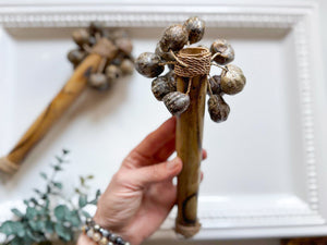 Bamboo and Kenari Seed Rattle
