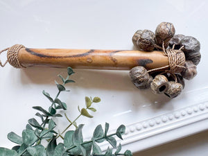 Bamboo and Kenari Seed Rattle