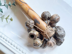 Bamboo and Kenari Seed Rattle