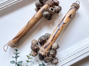 Bamboo and Kenari Seed Rattle