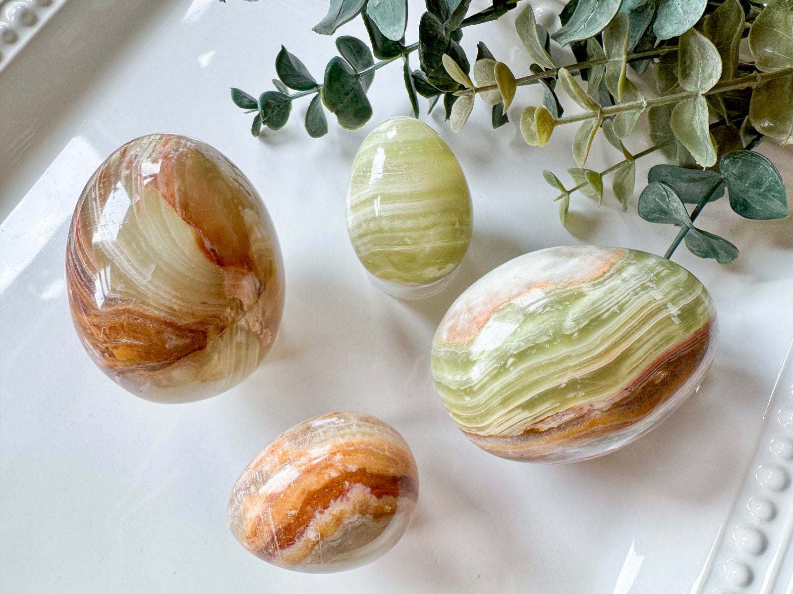 Banded Green Onyx Egg