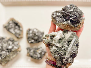 Black Andradite Garnet Clusters || Inner Mongolia