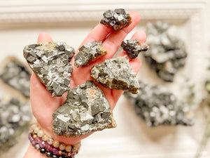 Black Andradite Garnet Clusters || Inner Mongolia
