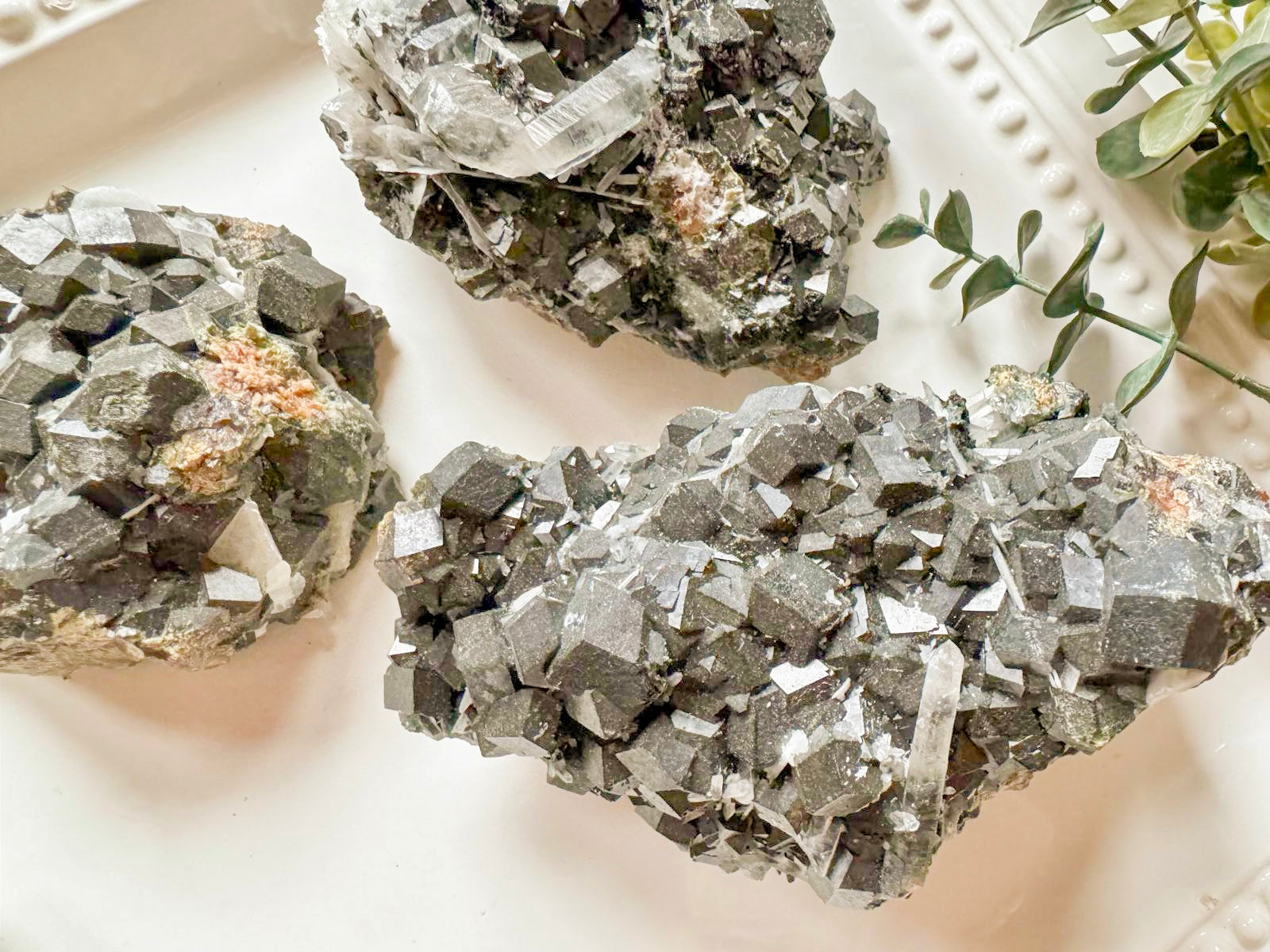 Black Andradite Garnet Clusters || Inner Mongolia