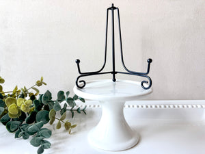 Black Metal Scroll Display Stand