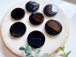 Black Obsidian Pocket Stone