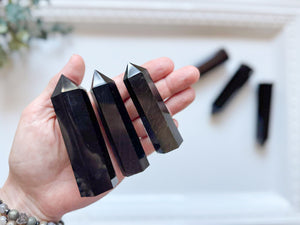 Black Obsidian Point || 6-Sided