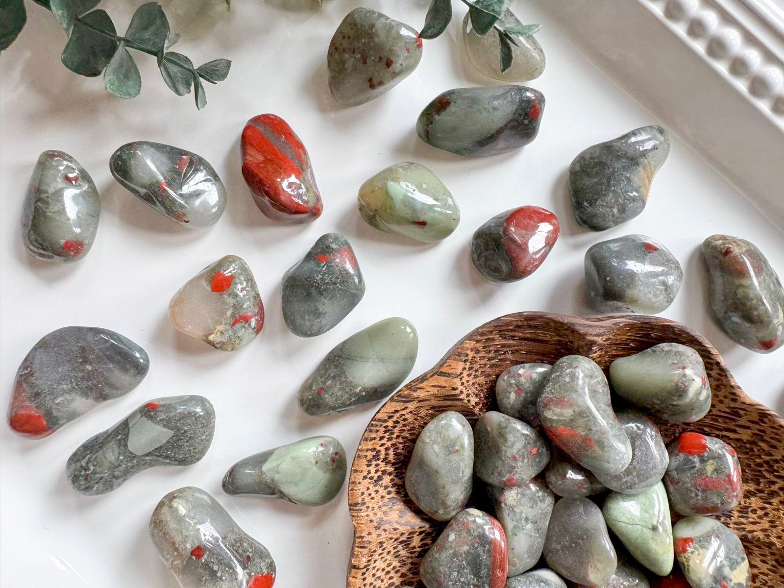 Bloodstone Tumbled Stone || Africa