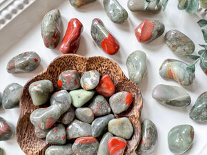 Bloodstone Tumbled Stone || Africa
